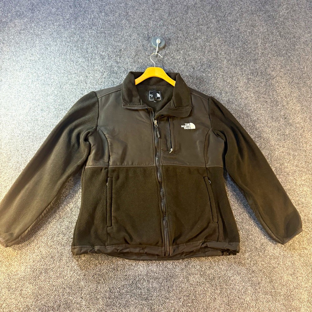 The North Face Denali Jacket Womens Large Black Polartec Fleece Full Zip